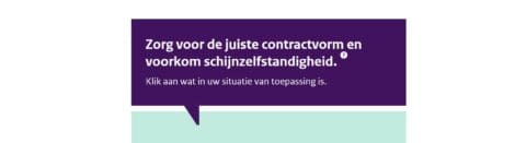 zzp schijnzelfstandigheid test rijksoverheid