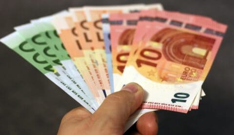 geld eurobiljetten